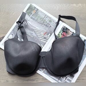 Skims Mesh Underwire Bra In Black Size 40DDD